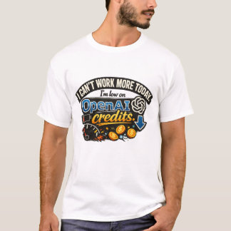 Camiseta Bajo en Créditos de OpenAI