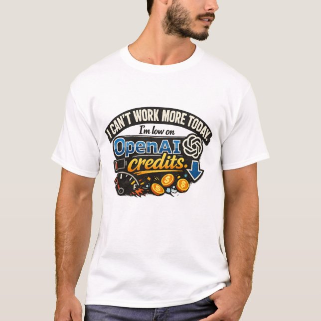 Camiseta Bajo en Créditos de OpenAI (Anverso)