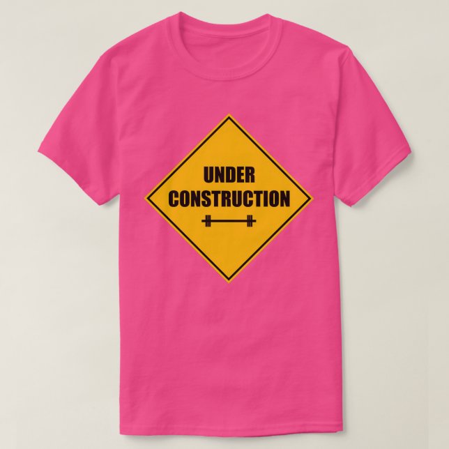 Camiseta Bajo la bandera de construcción (Diseño del anverso)