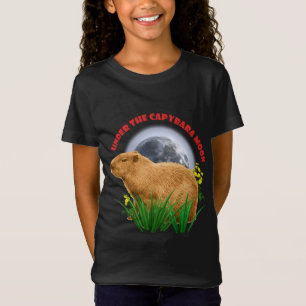 Camiseta Bajo la Luna del Carpincho Carpincho Divertido 