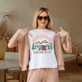 Camiseta Bajo las estrellas alejadas de la ciudad