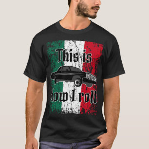 Camiseta Bajo piloto de bandera mexicana 3 Wheelin Personal