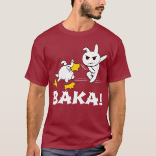 Camiseta Baka Funny Cosplay de juegos de Anime Manga Japoné