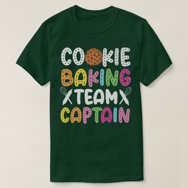 Camiseta Bake Baking Cookie Team Captain Cookie Baking Team (Diseño del anverso)