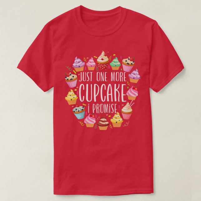 Camiseta Bake Baking Cupcake   (Diseño del anverso)