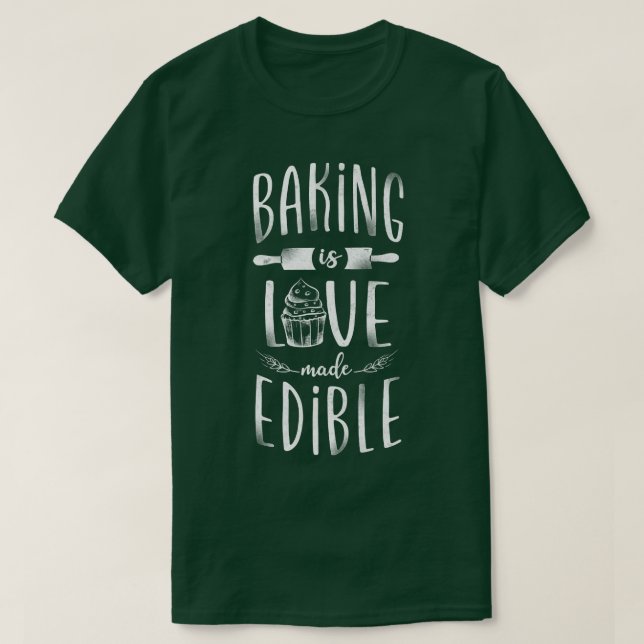 Camiseta Bake Baking Cupcake  (Diseño del anverso)