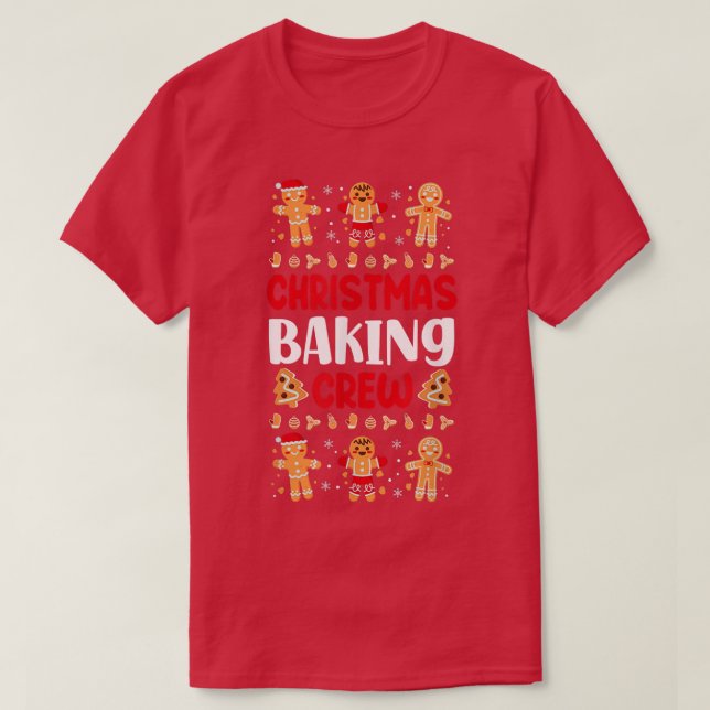 Camiseta Bake Baking Gingerbread Man Christmas Cookie 36 (Diseño del anverso)