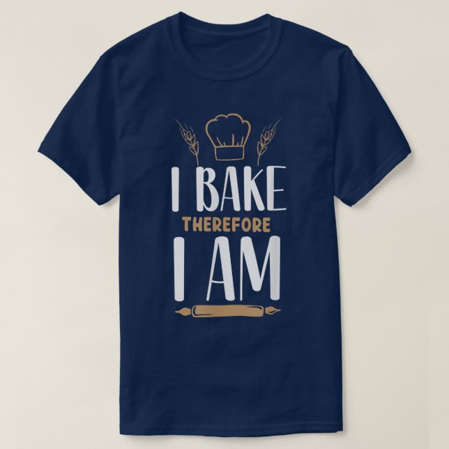 Camiseta Bake Baking Rolling Pin 53 (Diseño del anverso)