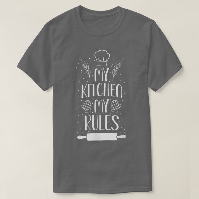 Camiseta Bake Baking Rolling Pin 55 (Diseño del anverso)
