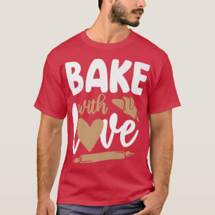 Camiseta Bake Baking Rolling Pin Croissant 