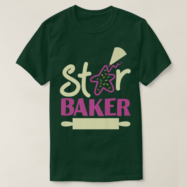 Camiseta Bake Baking Star Cookie Star Baker  (Diseño del anverso)