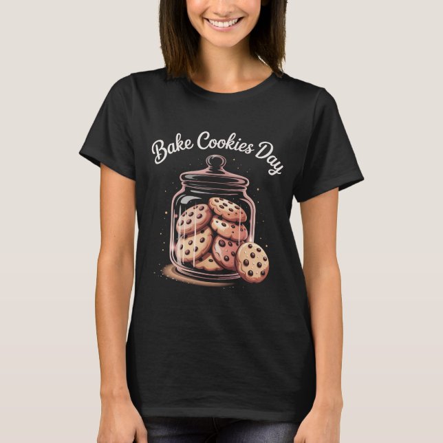 Camiseta Bake Cookies Day T-Shirt, Funny Christmas Holiday  (Anverso)