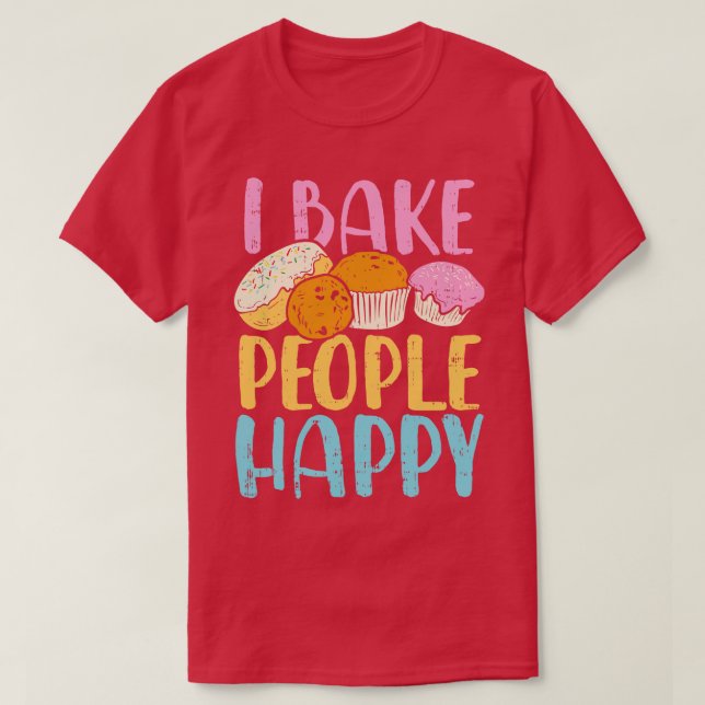 Camiseta Bake People Happy 2 (Diseño del anverso)