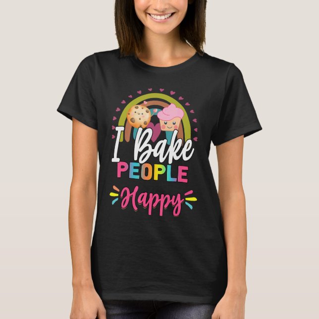 Camiseta Bake People Happy Baker (Anverso)