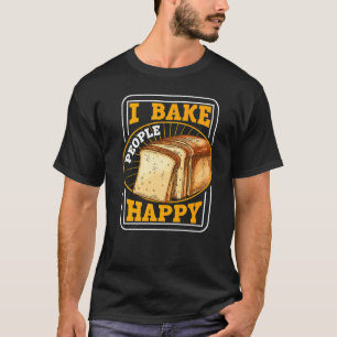 Camiseta Bake People Happy Bread