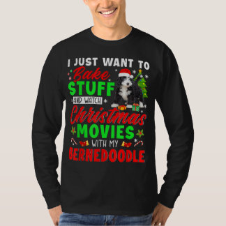 Camiseta Bake Stuff Y Ver Películas De Navidades Con Mi Ber