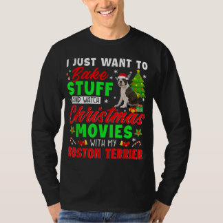 Camiseta Bake Stuff Y Ver Películas De Navidades Con Mi Bos