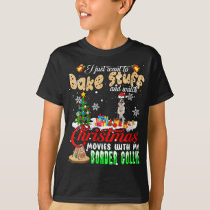 Camiseta Bake Stuff Y Ver Películas De Navidades Con Mi Fil