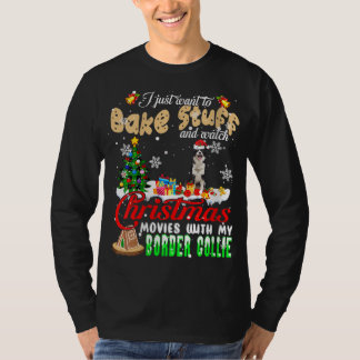 Camiseta Bake Stuff Y Ver Películas De Navidades Con Mi Fil