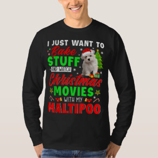 Camiseta Bake Stuff Y Ver Películas De Navidades Con Mi Mal