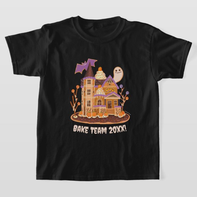 Camiseta Bake Team Halloween despide a los niños negros (Distribución)