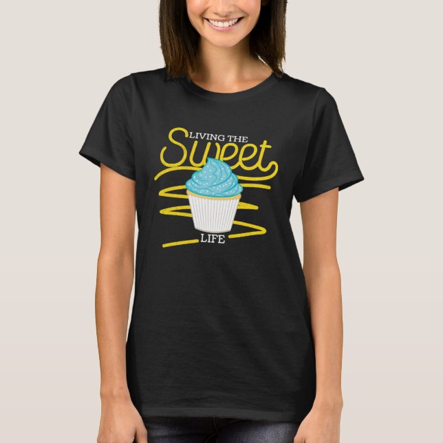 Camiseta Bake  who live the sweet life baking (Anverso)