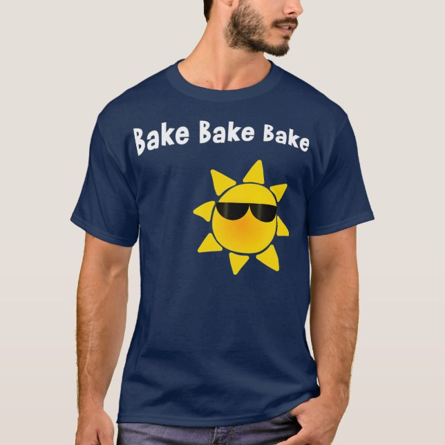 Camiseta Bake Your Booty Sun Itty Bitsy Bikini Punny (Anverso)