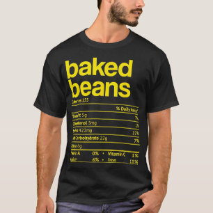 Camiseta Baked Beans Nutrition Hacts Funny Thankending Chr