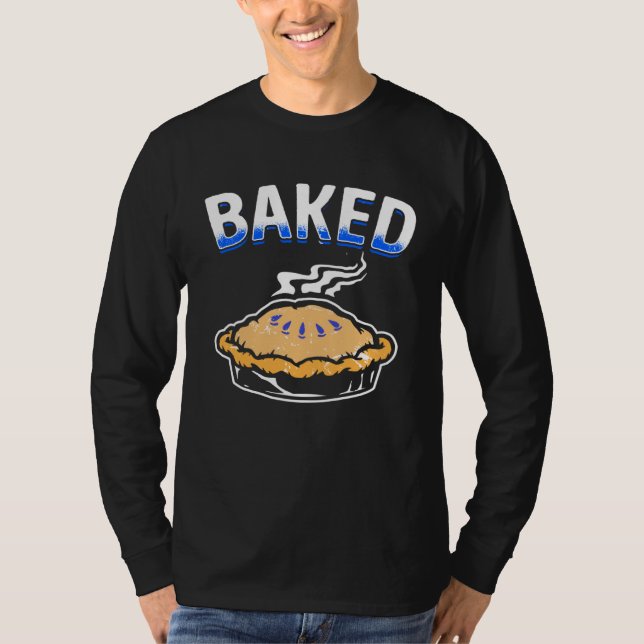 Camiseta Baked with Blueberry Pie Men Women Kids (Anverso)