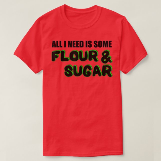 Camiseta Baker Azúcar de harina (Diseño del anverso)