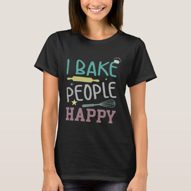 Camiseta Baker & Bake Fans of Baking Supplies & Baking Shee (Anverso)