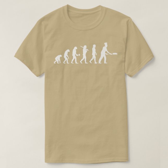 Camiseta Baker Baker Baker una panadería de evolución de lo (Diseño del anverso)