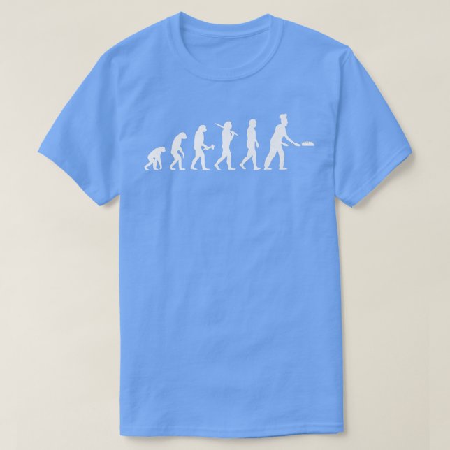 Camiseta Baker Baker Baker una panadería de evolución de lo (Diseño del anverso)