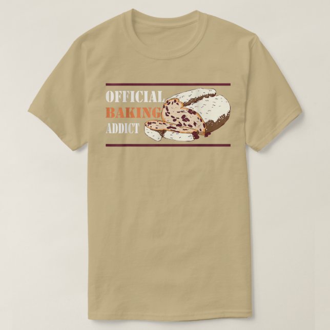 Camiseta Baker Baking adicto al pan (Diseño del anverso)