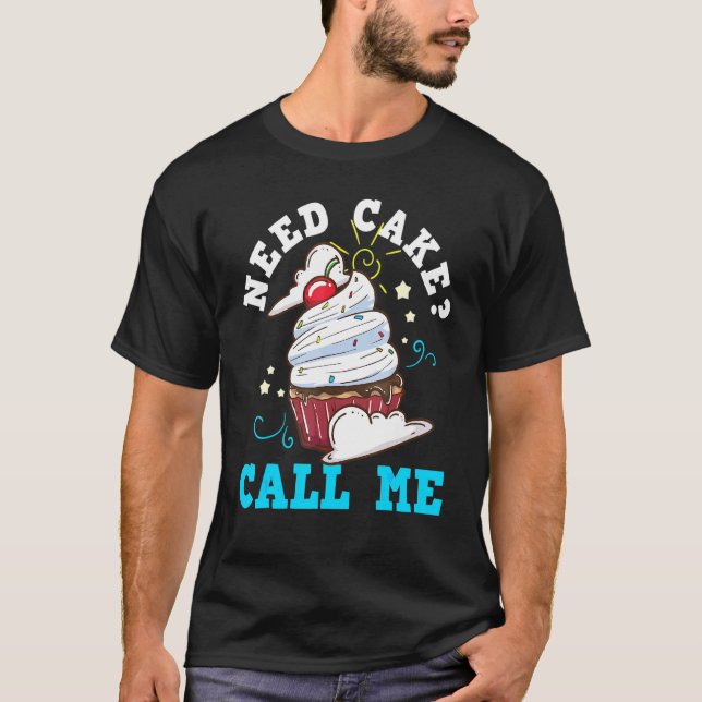 Camiseta Baker Baking Cake Cubierta (Anverso)