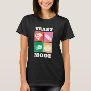 Camiseta Baker de respaldo croissant en modo levadura