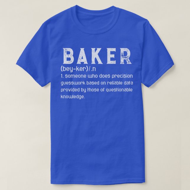 Camiseta Baker Definition Funny Baking Baker Cooking T-Shir (Diseño del anverso)