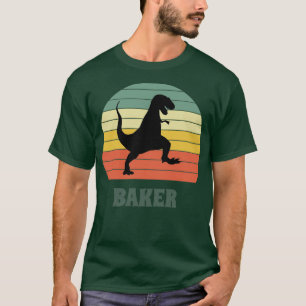 Camiseta Baker Dinosaur Funny Baker Gift Idea