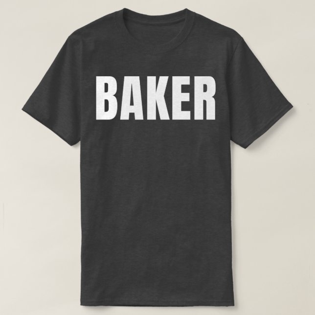 Camiseta Baker Funny Job Title Profesora Cumpleaños Regalo  (Diseño del anverso)