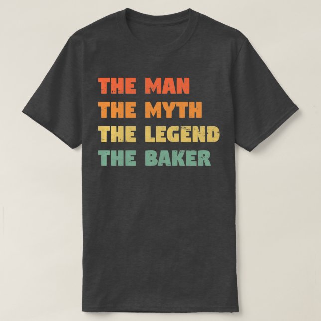 Camiseta Baker Gracioso regalo para él BakerTShirt (Diseño del anverso)