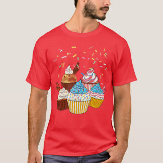 Camiseta Baker Lover Foodie Baker Sprinkles Cupcake