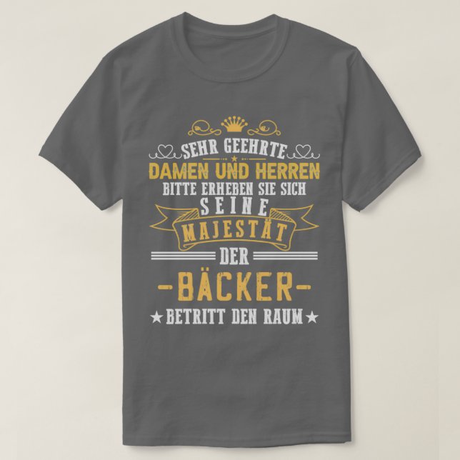 Camiseta Baker Master Baker Saying Confección (Diseño del anverso)