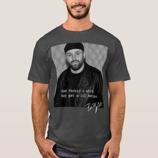 Camiseta Baker Mayfield Dios no permita que un chico blanco (Anverso)