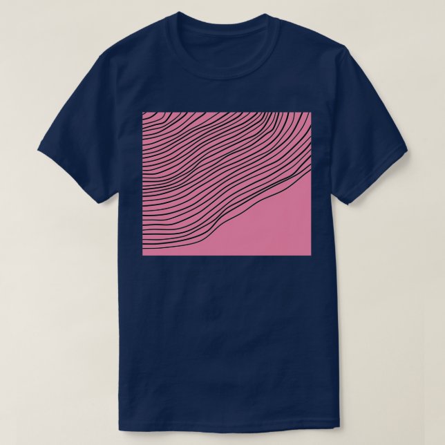 Camiseta Baker Miller Pink Resumen Edición de bandas redond (Diseño del anverso)