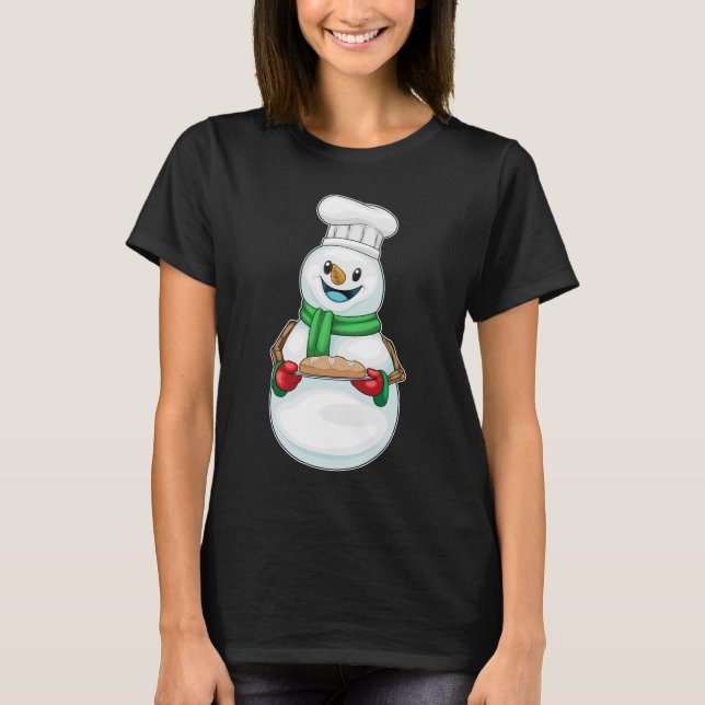 Camiseta Baker Navidades de Snowman (Anverso)