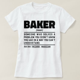 Camiseta Baker Noun Definition Pastry Chef Baking Lover