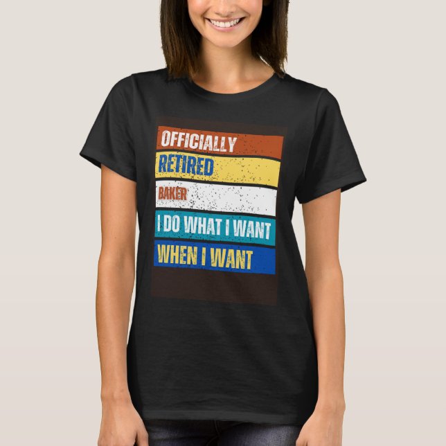 Camiseta Baker Retirado Baker Retirado Baker (Anverso)
