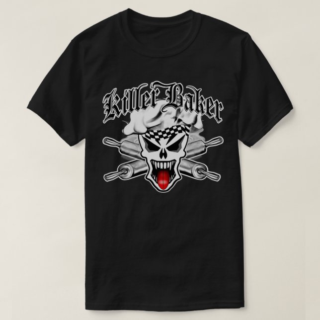 Camiseta Baker Skull (Diseño del anverso)