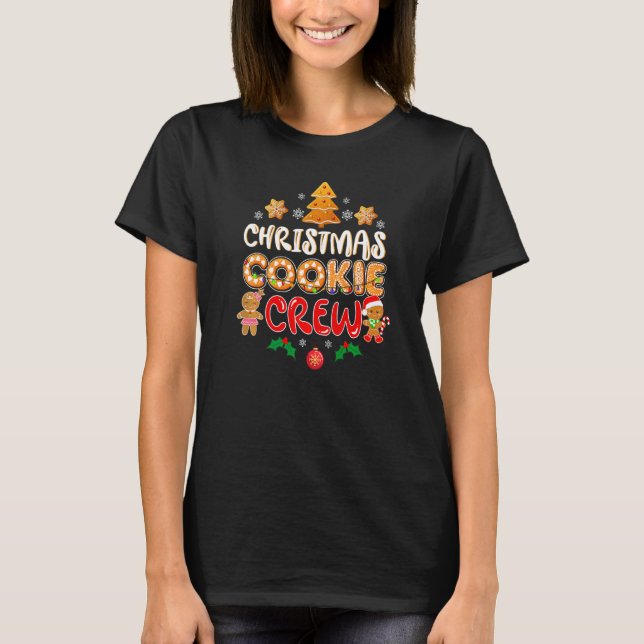 Camiseta Bakers Christmas Cookie Crew Family Baking Team Ho (Anverso)