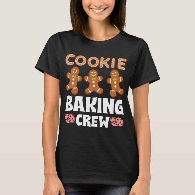 Camiseta Bakers Navidades Cookie Crew Family Baking Team Gi (Anverso)